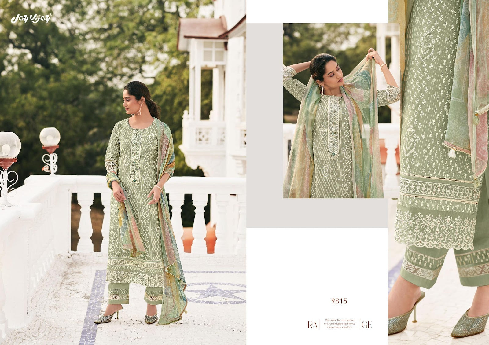 Saathi Jay Vijay Pure Organdy Pant Style Suits Exporter India