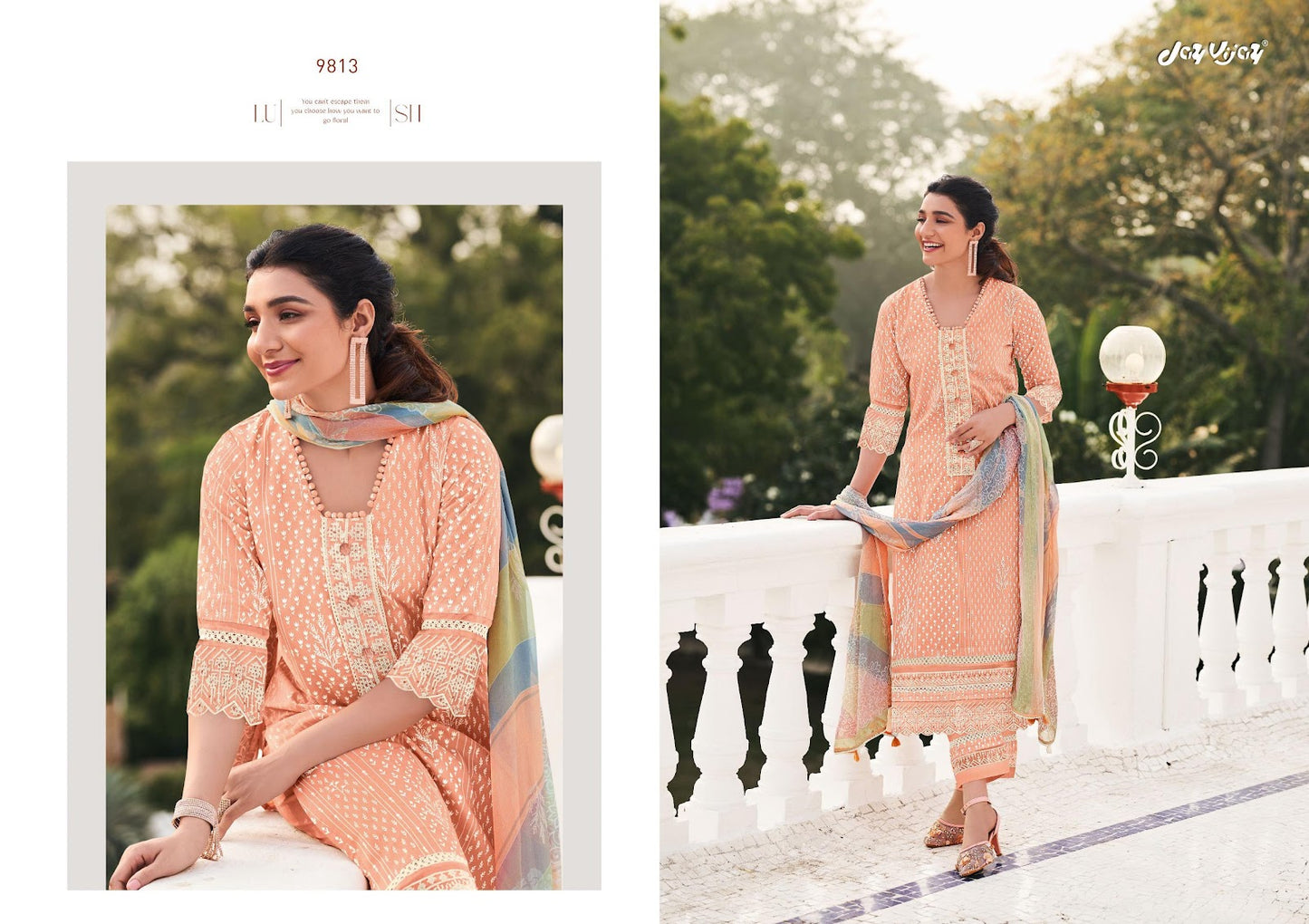 Saathi Jay Vijay Pure Organdy Pant Style Suits Exporter India