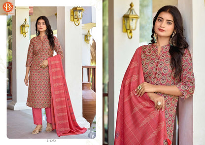 Saatvika Sbs Tussar Silk Readymade Pant Style Suits Wholesaler India