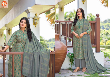 Saatvika Sbs Tussar Silk Readymade Pant Style Suits Wholesaler India