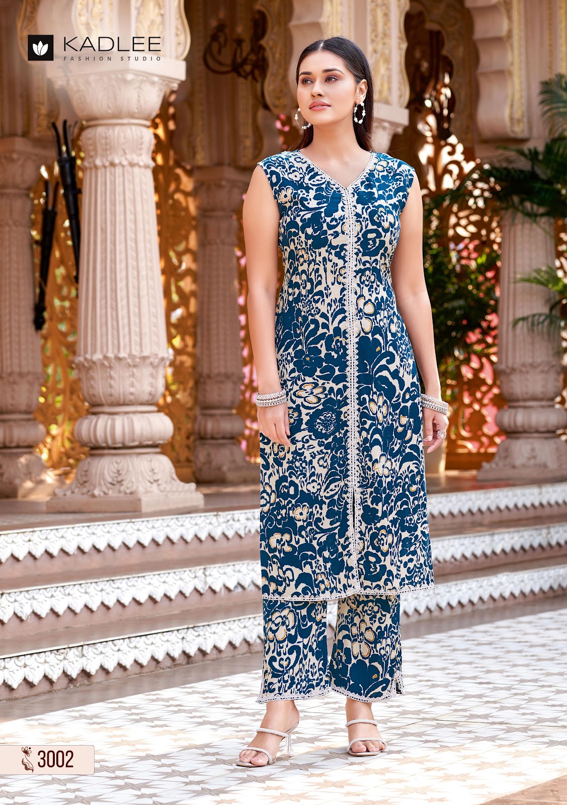 Saavi Kadlee Rayon Kurti Plazzo Set Wholesale Rate
