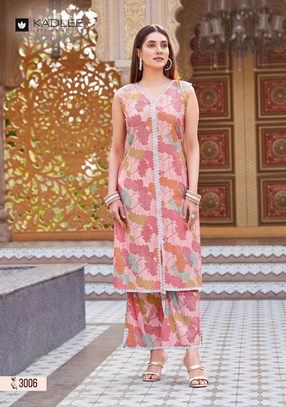 Saavi Kadlee Rayon Kurti Plazzo Set Wholesale Rate