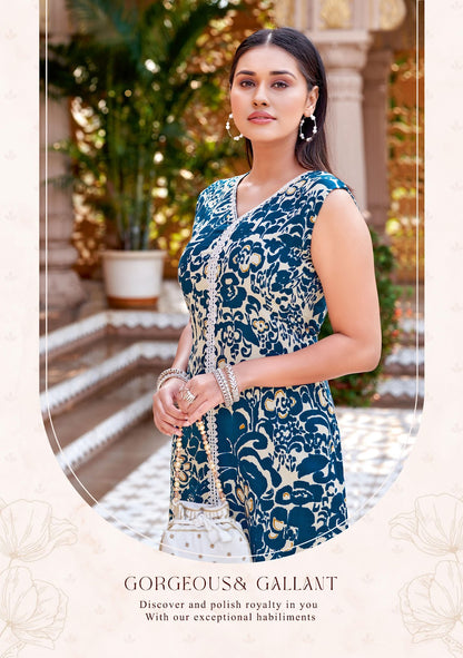 Saavi Kadlee Rayon Kurti Plazzo Set Wholesale Rate