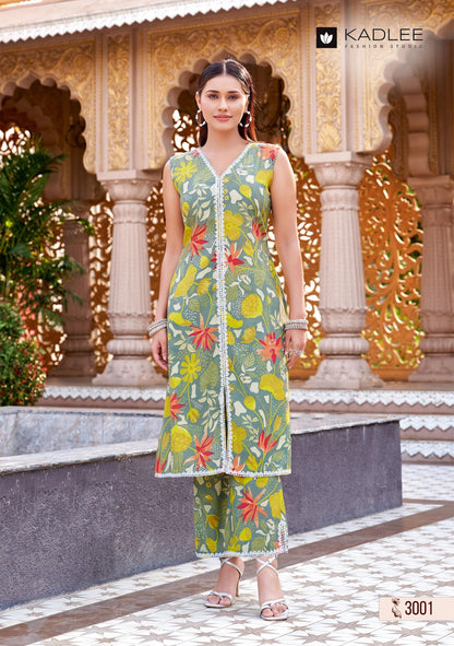 Saavi Kadlee Rayon Kurti Plazzo Set Wholesale Rate