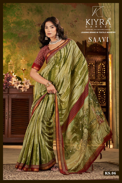 Saavi Kiyra Chanderi Silk Sarees Manufacturer India