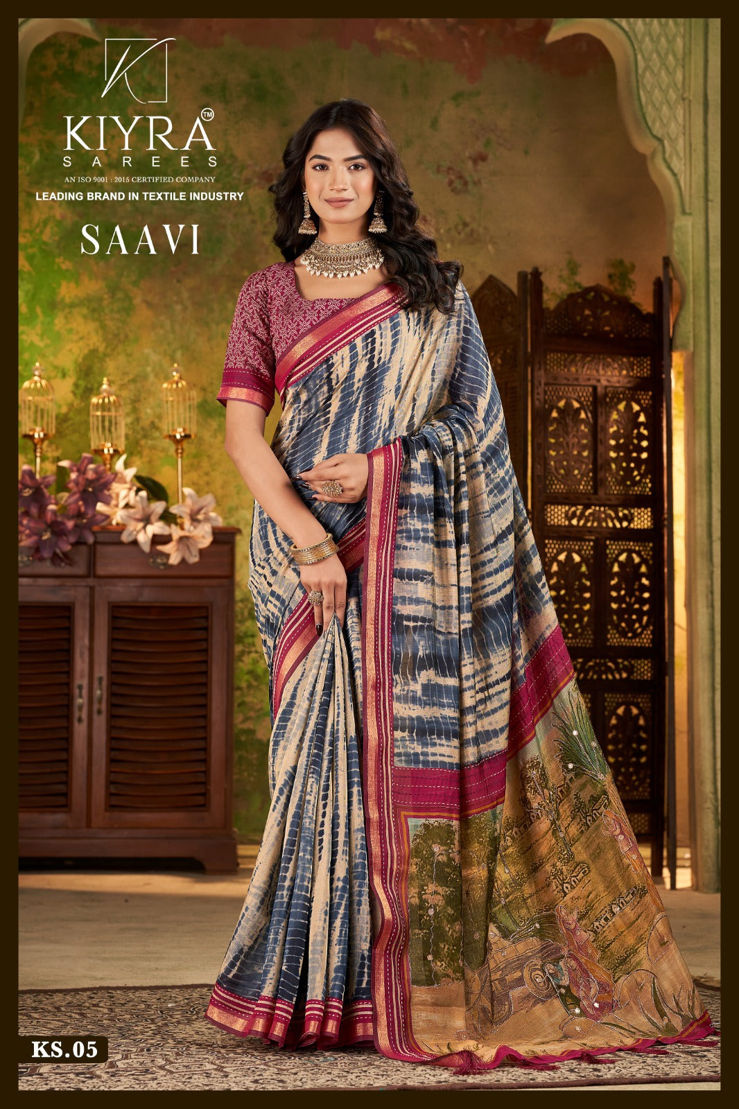 Saavi Kiyra Chanderi Silk Sarees Manufacturer India