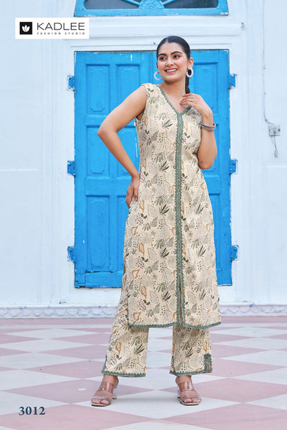 Saavi Vol 2 Kadlee Rayon Kurti Pant Set Exporter India