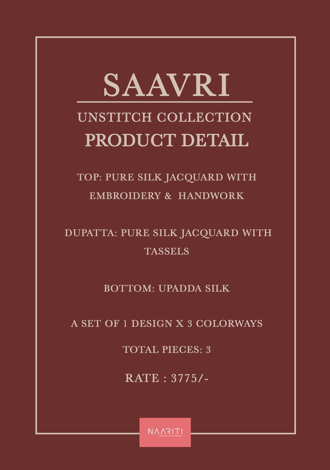 Saavri Naariti Silk Jacquard Pant Style Suits Exporter Gujarat
