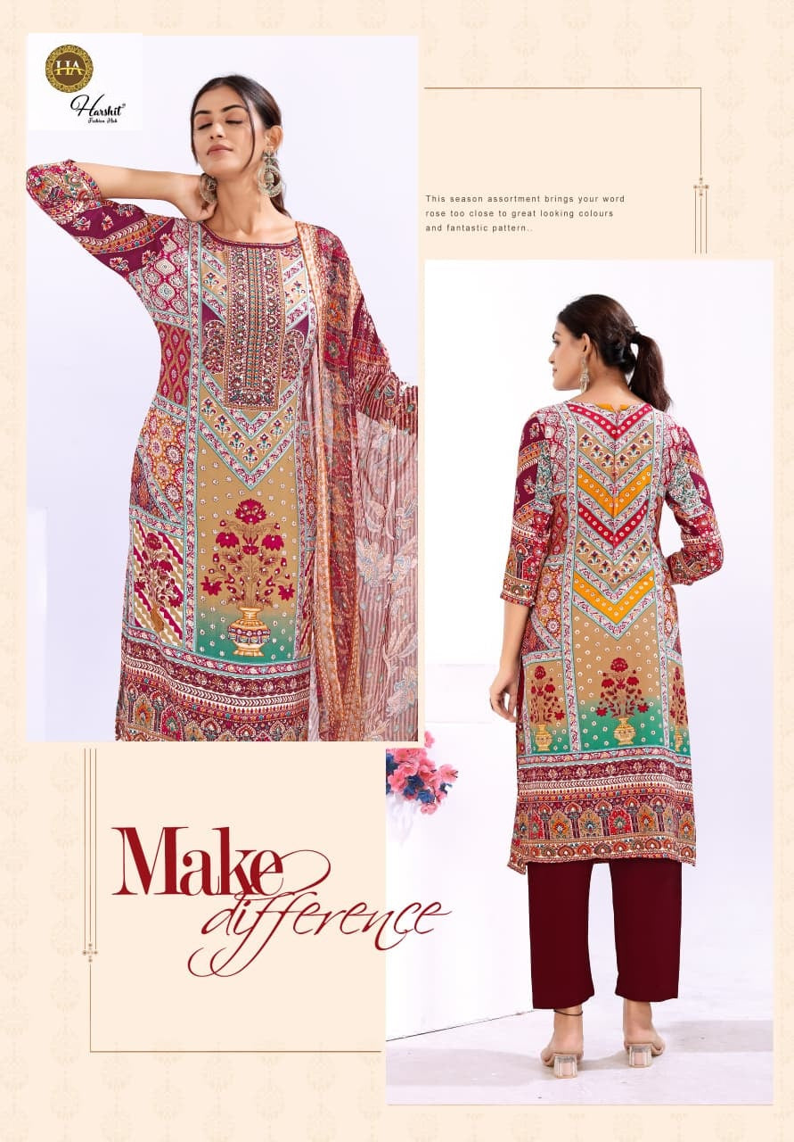 Saaya Harshit Fashion Viscose Reyon Karachi Salwar Suits Manufacturer Ahmedabad