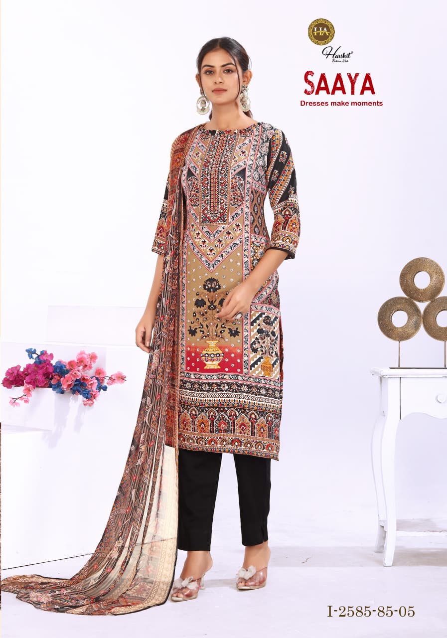 Saaya Harshit Fashion Viscose Reyon Karachi Salwar Suits Manufacturer Ahmedabad