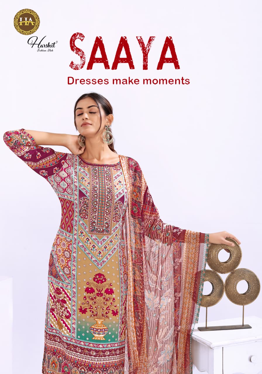 Saaya Harshit Fashion Viscose Reyon Karachi Salwar Suits Manufacturer Ahmedabad