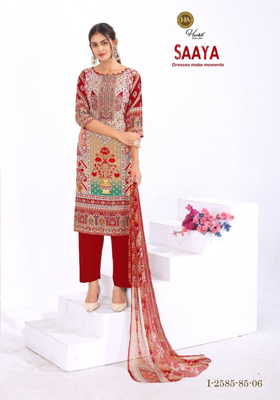 Saaya Harshit Fashion Viscose Reyon Karachi Salwar Suits Manufacturer Ahmedabad