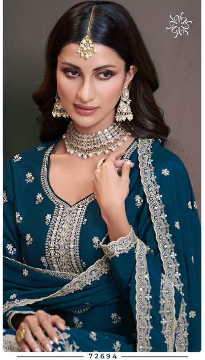 Saayori Kuleesh Vinay Fashion Llp Chinon Sharara Style Suits Wholesale Price