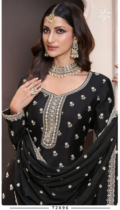 Saayori Kuleesh Vinay Fashion Llp Chinon Sharara Style Suits Wholesale Price