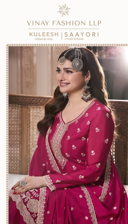 Saayori Kuleesh Vinay Fashion Llp Chinon Sharara Style Suits Wholesale Price