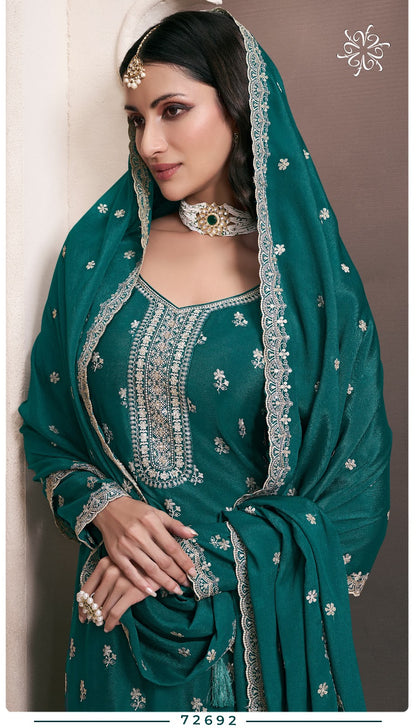 Saayori Kuleesh Vinay Fashion Llp Chinon Sharara Style Suits Wholesale Price