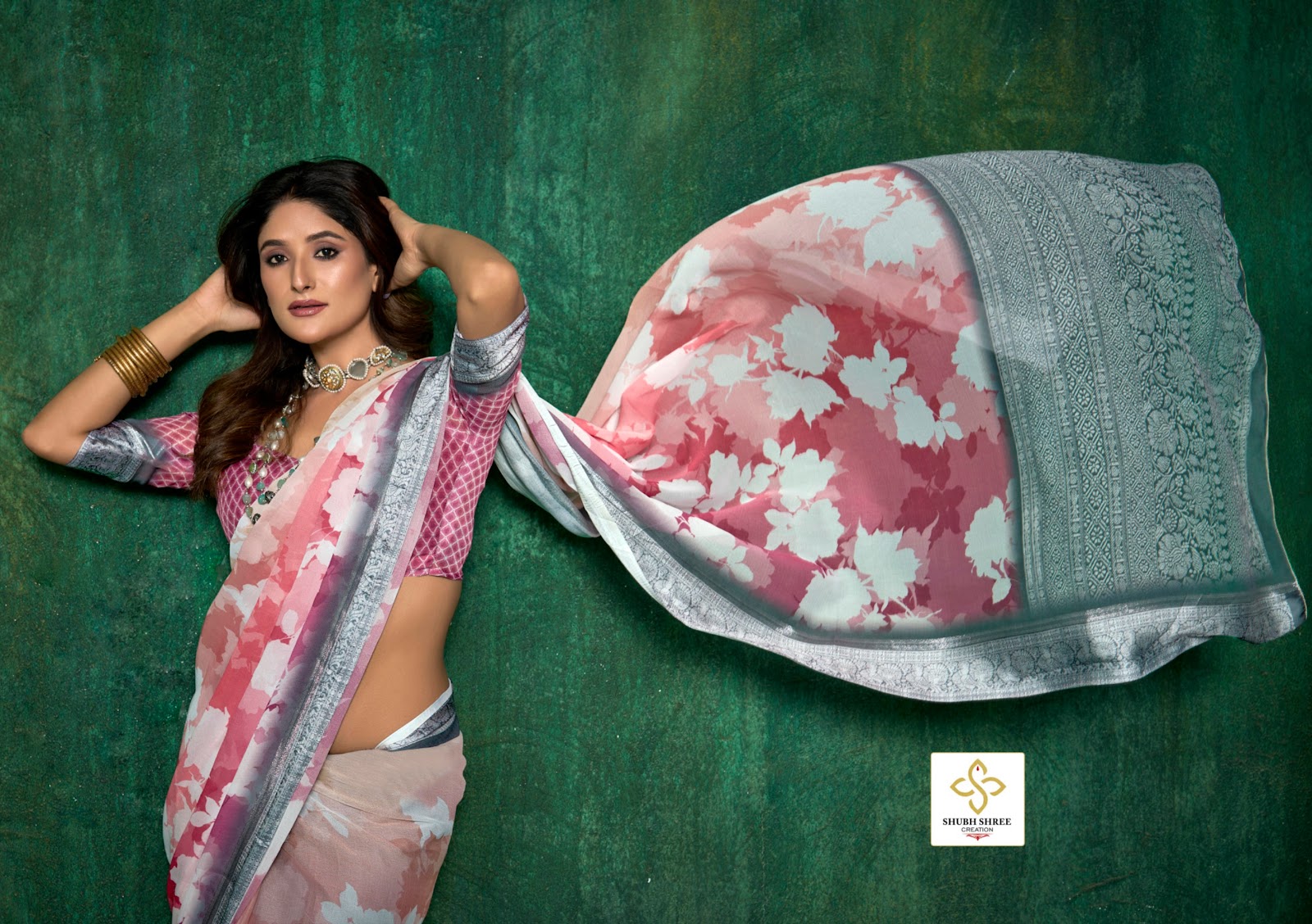 Saaz 1 Shubh Shree Sarees Exporter Ahmedabad