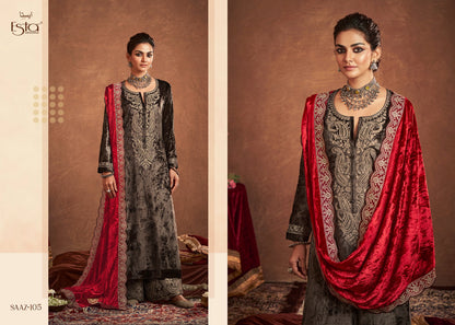 Saaz Esta Designs Velvet Suits Exporter