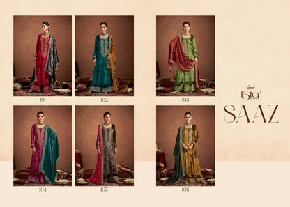 Saaz Esta Designs Velvet Suits Exporter