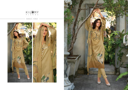 Saaz Kilory Jam Cotton Pant Style Suits Manufacturer India
