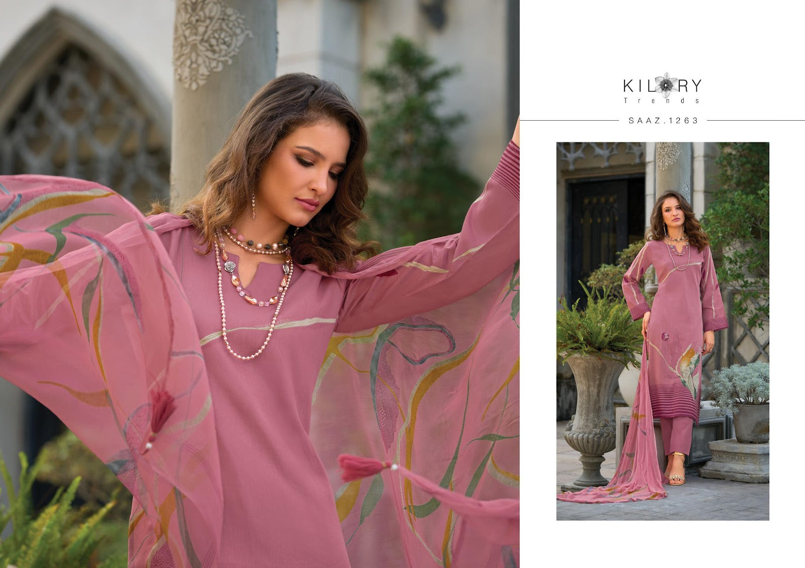 Saaz Kilory Jam Cotton Pant Style Suits Manufacturer India
