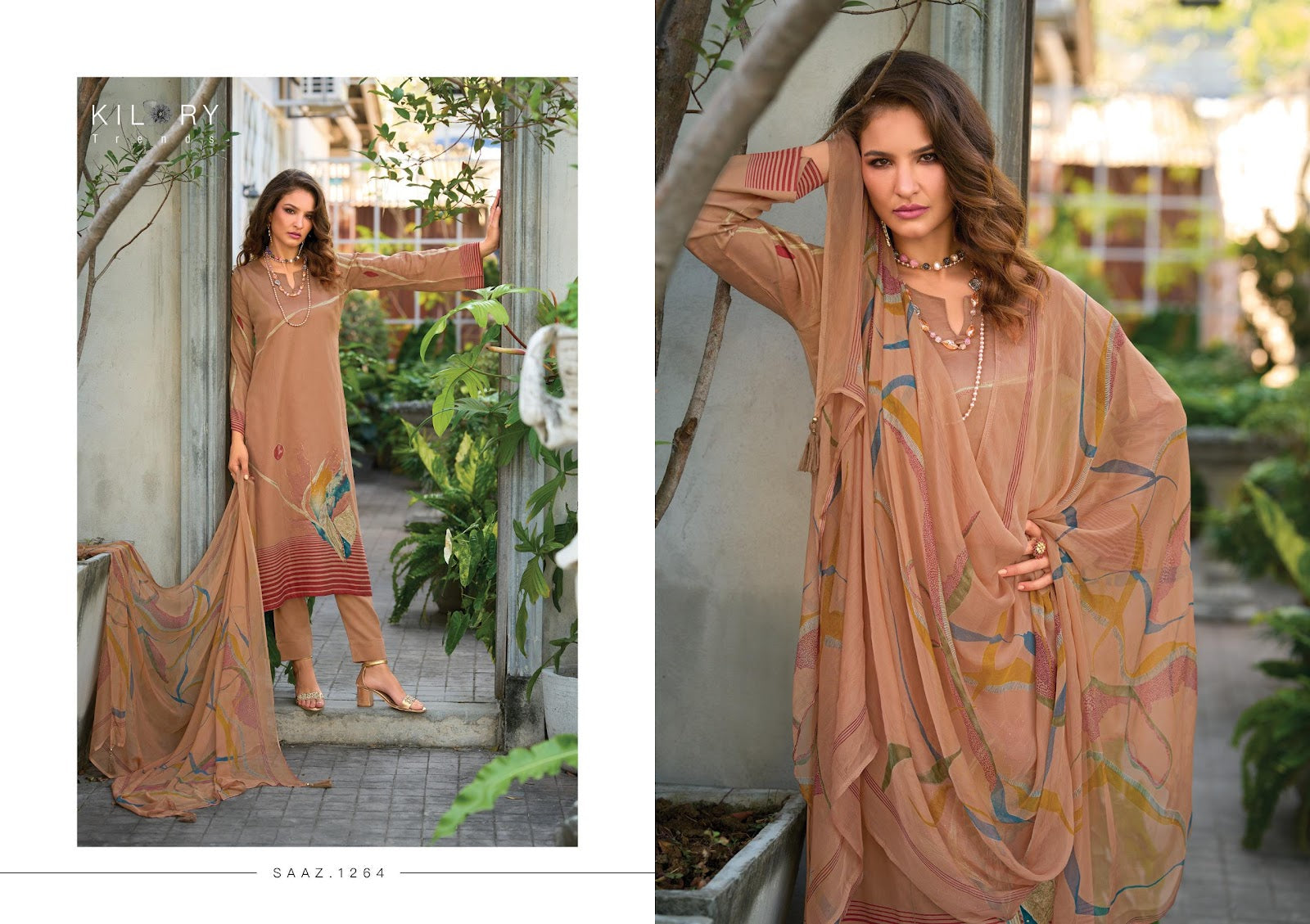 Saaz Kilory Jam Cotton Pant Style Suits Manufacturer India
