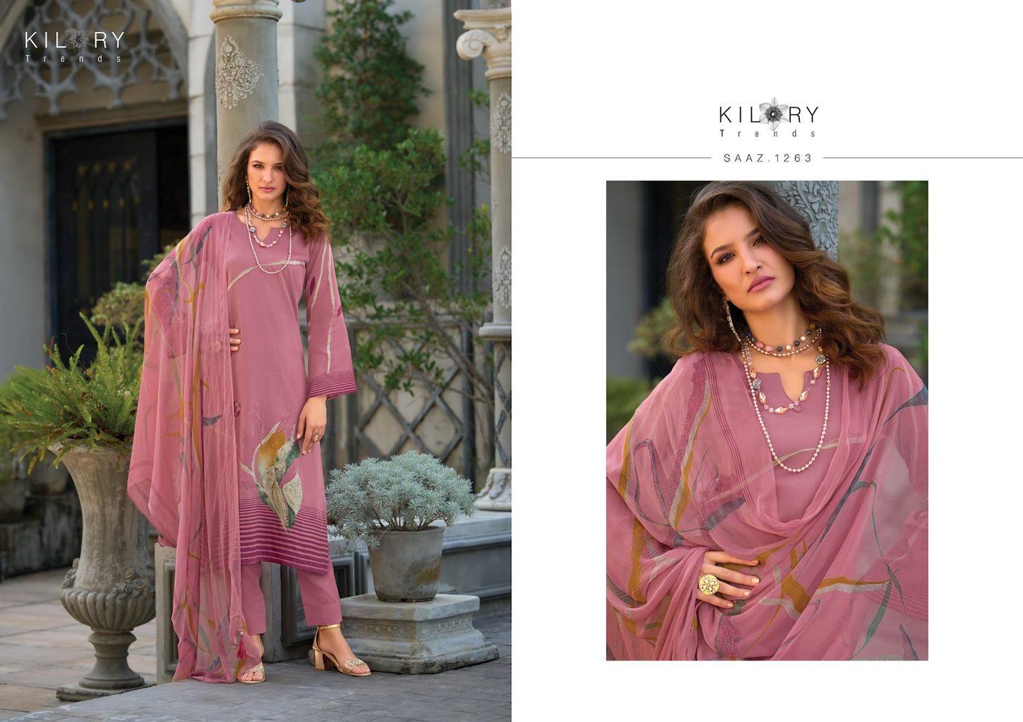Saaz Kilory Jam Cotton Pant Style Suits Manufacturer India