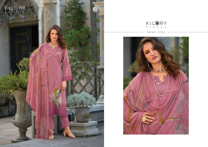 Saaz Kilory Jam Cotton Pant Style Suits Manufacturer India