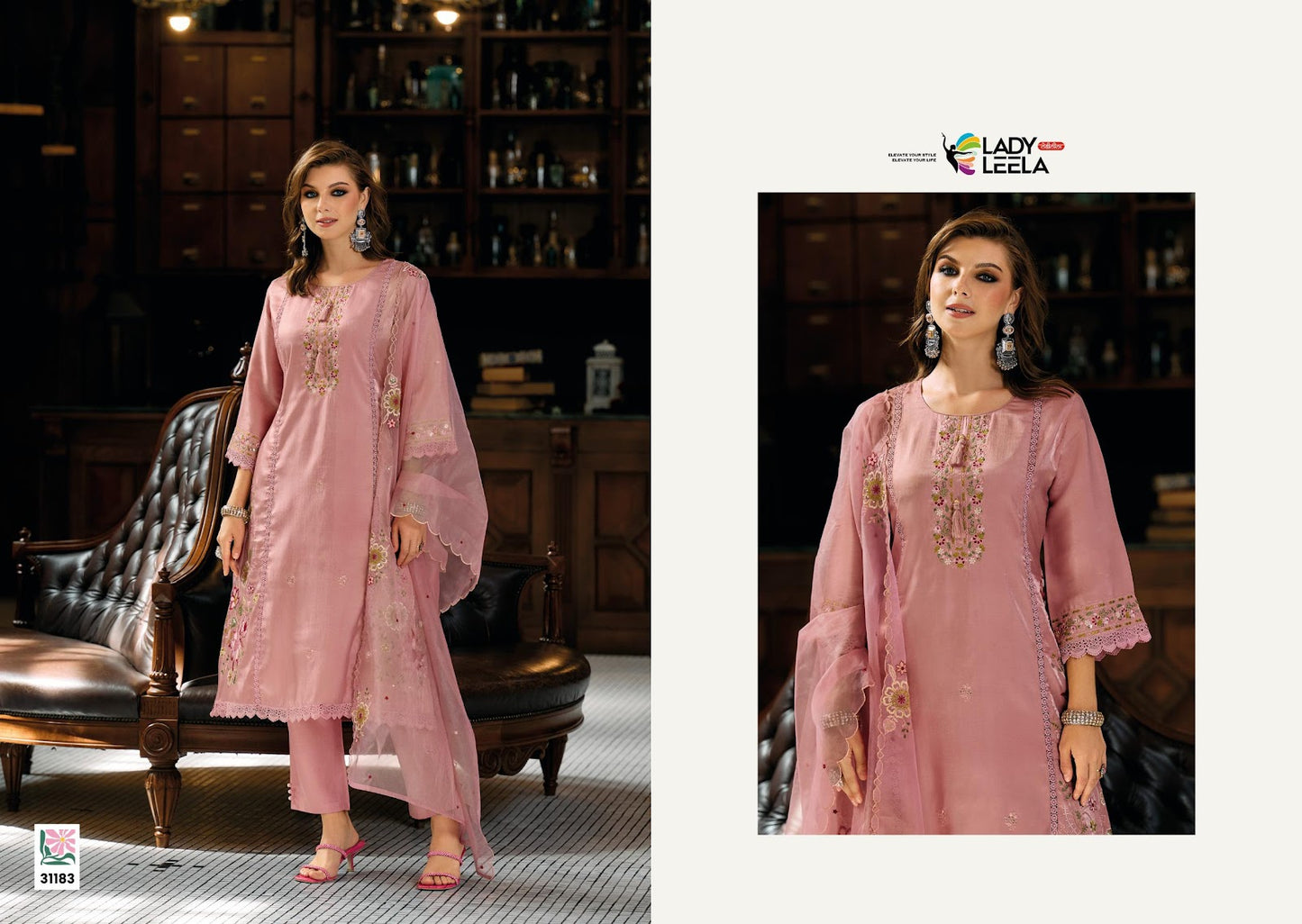 Saaz Ladyleela Viscose Readymade Pant Style Suits Supplier Gujarat
