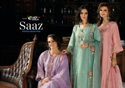 Saaz Ladyleela Viscose Readymade Pant Style Suits Supplier Gujarat