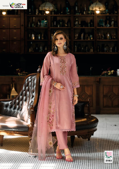 Saaz Ladyleela Viscose Readymade Pant Style Suits Supplier Gujarat