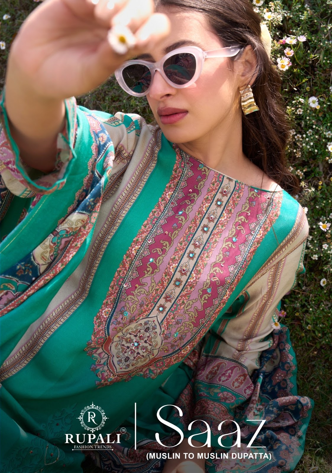 Saaz Rupali Viscose Muslin Pant Style Suits Wholesale