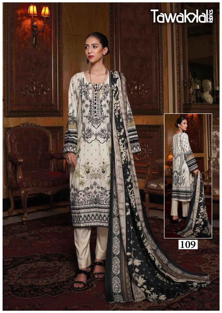 Saba Luxury Heavy Cotton Collection Tawakkal Fabrics Karachi Readymade Suits Wholesale