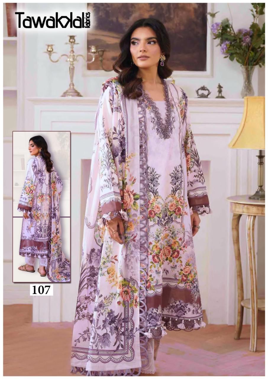 Saba Luxury Heavy Cotton Collection Tawakkal Fabrics Karachi Readymade Suits Wholesale