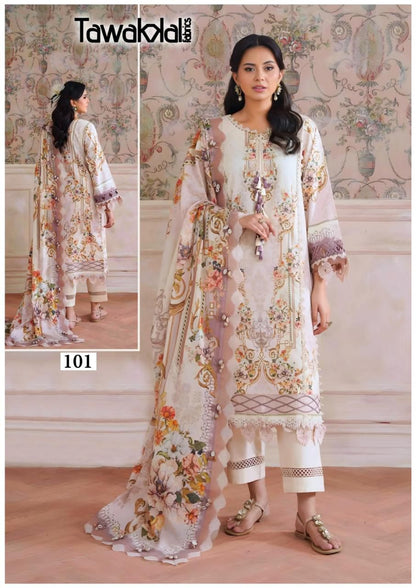 Saba Luxury Heavy Cotton Collection Tawakkal Fabrics Karachi Readymade Suits Wholesale