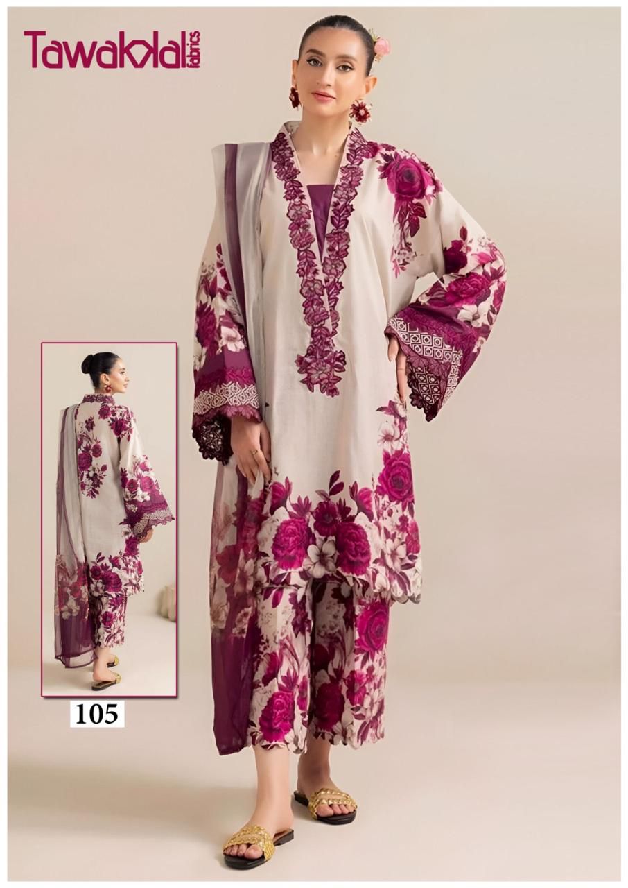 Saba Luxury Heavy Cotton Collection Tawakkal Fabrics Karachi Readymade Suits Wholesale