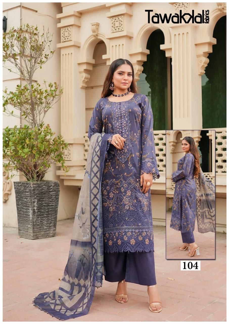 Saba Luxury Heavy Cotton Collection Tawakkal Fabrics Karachi Readymade Suits Wholesale