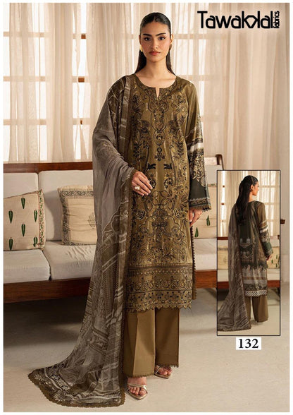 Saba Vol 4 Tawakkal Fabrics Mix Cotton Karachi Salwar Suits Wholesale
