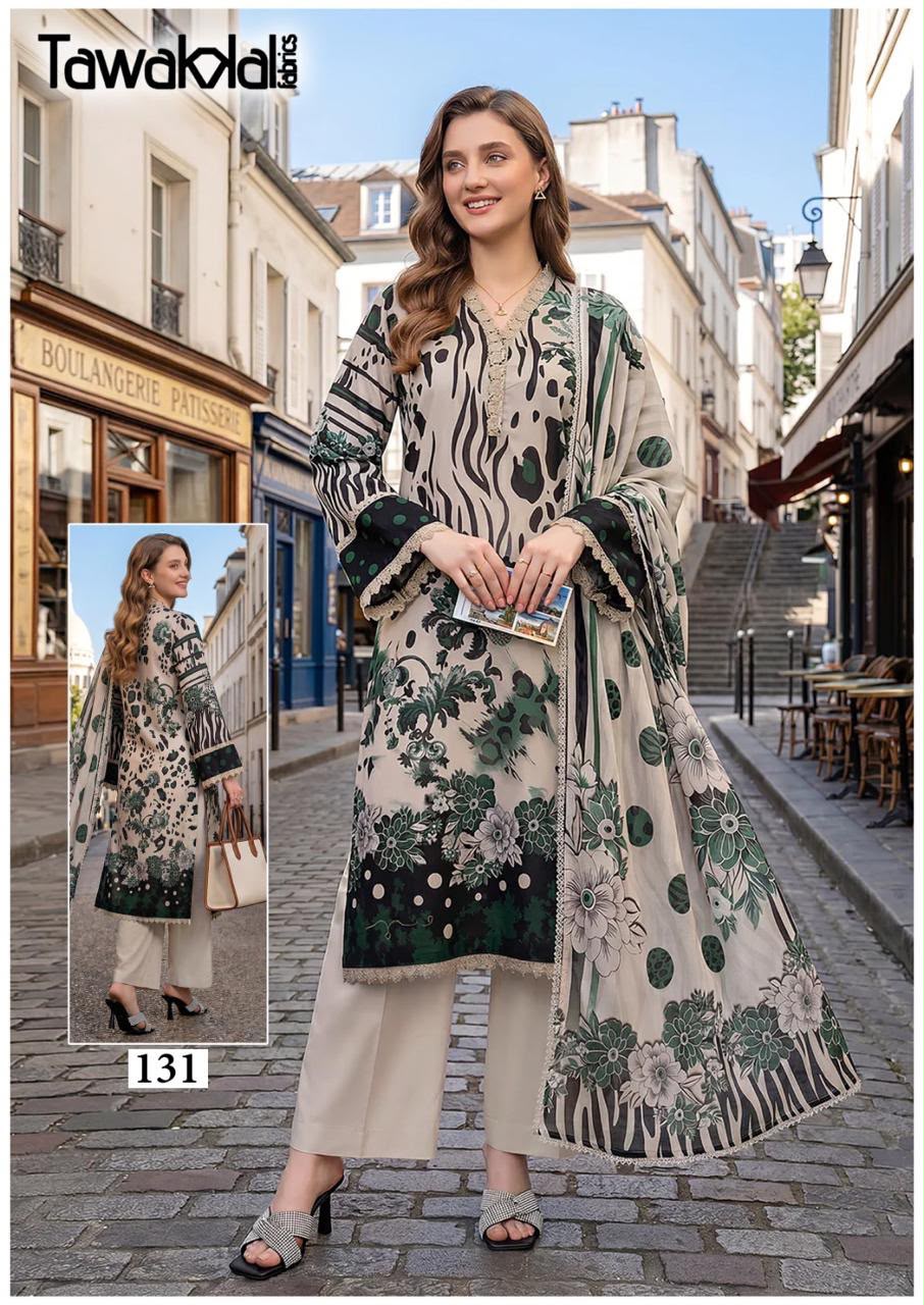 Saba Vol 4 Tawakkal Fabrics Mix Cotton Karachi Salwar Suits Wholesale