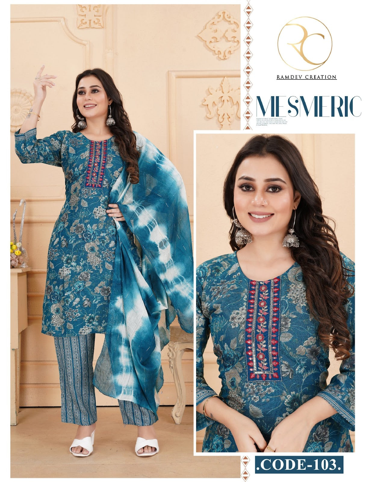 Sabari Ramdev Creation Capsule Readymade Pant Style Suits Manufacturer Ahmedabad