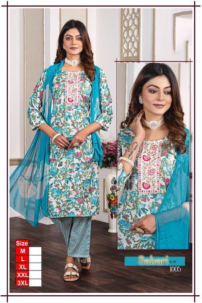 Sabari Vol 8 Girinemi Capsule Readymade Pant Style Suits Wholesaler Ahmedabad