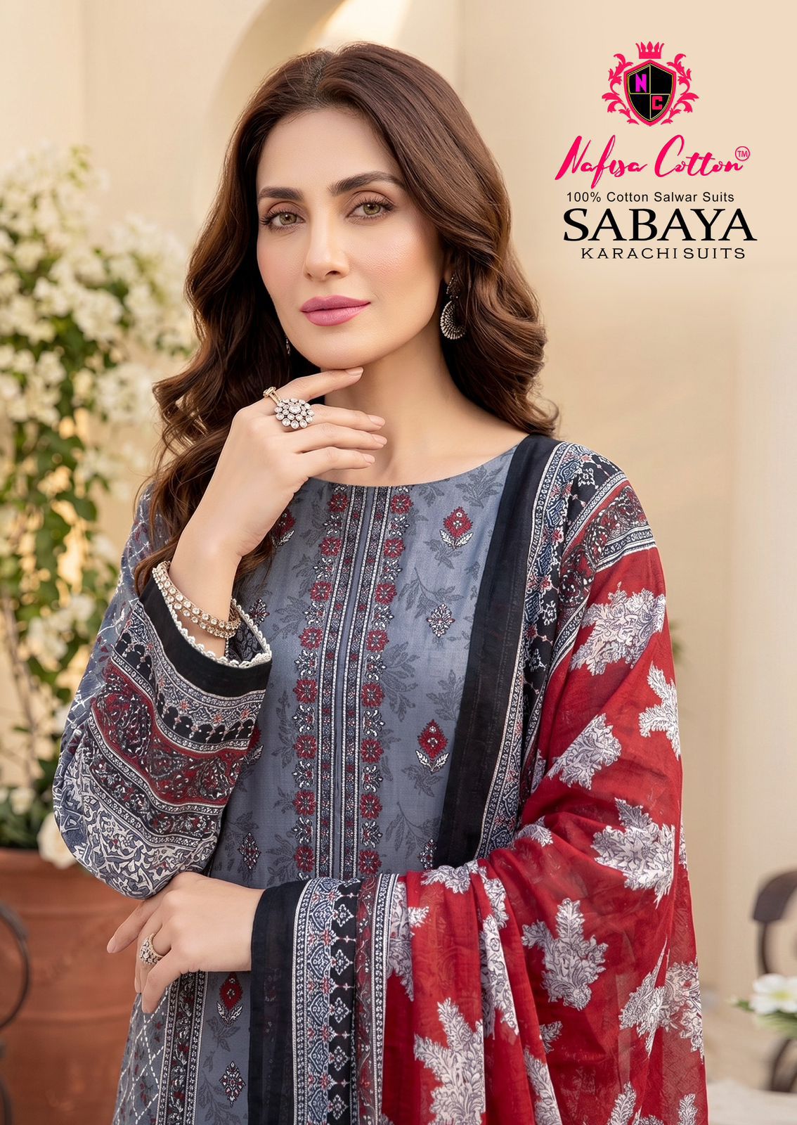 Sabaya Nafisa Cotton Mix Cotton Karachi Salwar Suits Manufacturer Gujarat