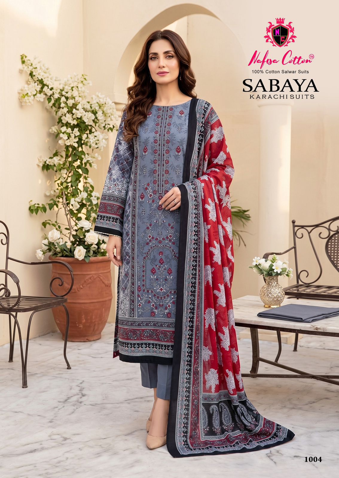 Sabaya Nafisa Cotton Mix Cotton Karachi Salwar Suits Manufacturer Gujarat