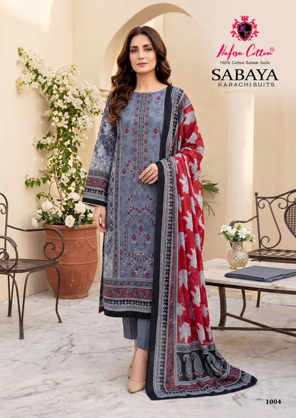 Sabaya Nafisa Cotton Mix Cotton Karachi Salwar Suits Manufacturer Gujarat