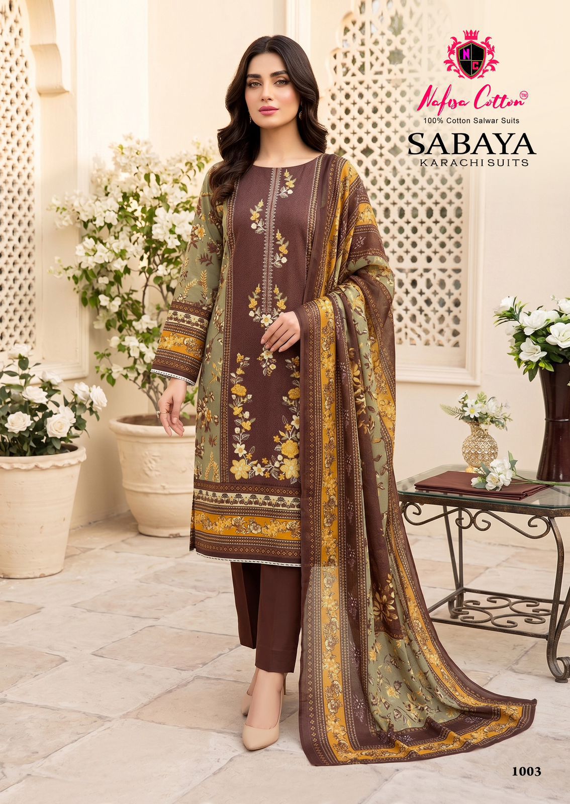 Sabaya Nafisa Cotton Mix Cotton Karachi Salwar Suits Manufacturer Gujarat
