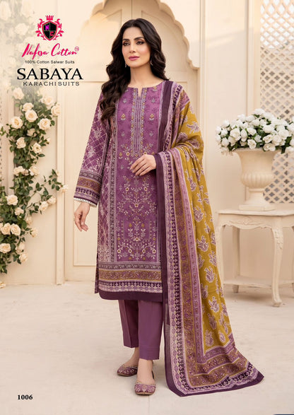 Sabaya Nafisa Cotton Mix Cotton Karachi Salwar Suits Manufacturer Gujarat