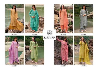 Sabaya Silk Vol 11 Sunrise Pant Style Suits Wholesaler India