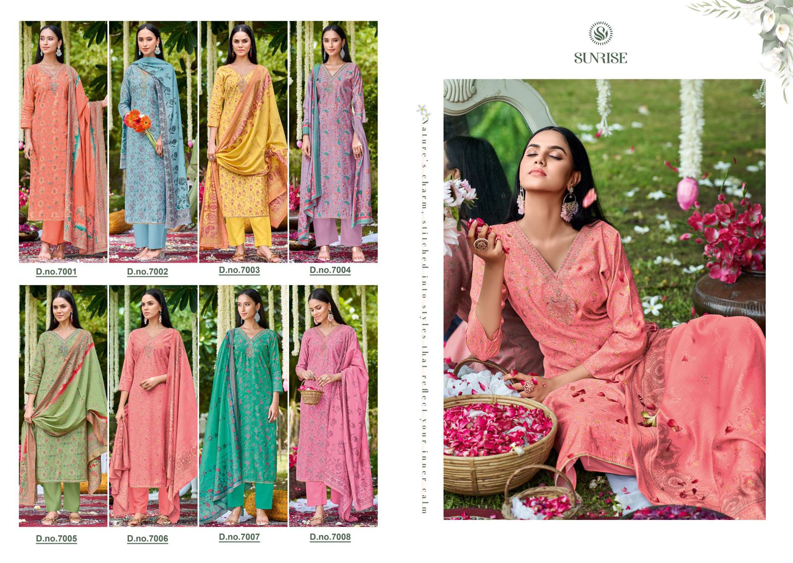 Sabaya Silk Vol 7 Sunrise Modal Silk Pant Style Suits Wholesale