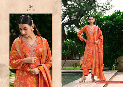 Sabaya Silk Vol 9 Sunrise Modal Silk Pant Style Suits Exporter