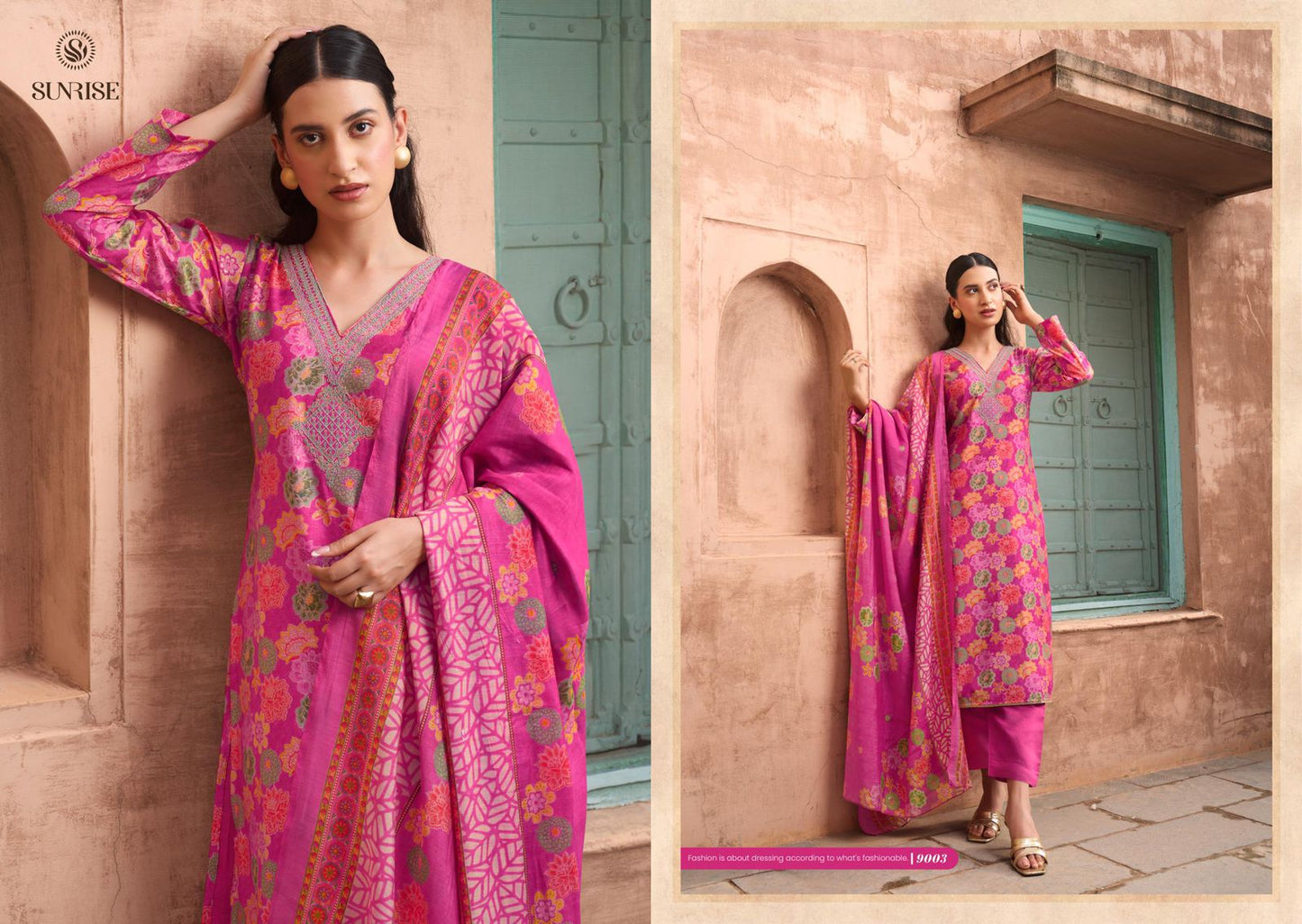 Sabaya Silk Vol 9 Sunrise Modal Silk Pant Style Suits Exporter